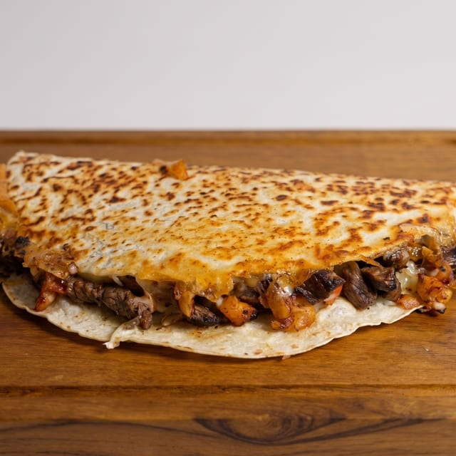Steak n Shrimp Quesadilla.