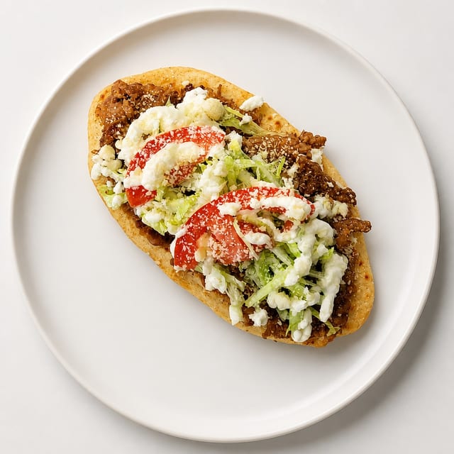 Chicken Fajita Huarache.