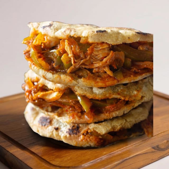 Pastor / Seasoned Pork Gordita.