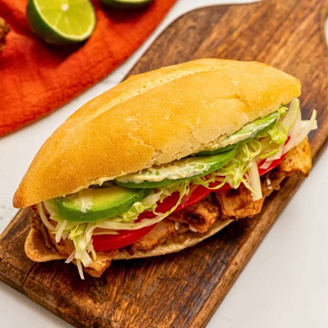 Chicken Fajita Torta.