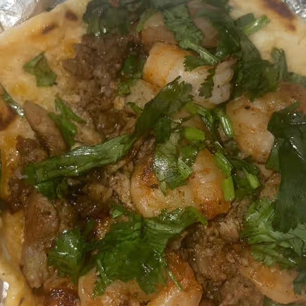 Steak n Shrimp Taco.