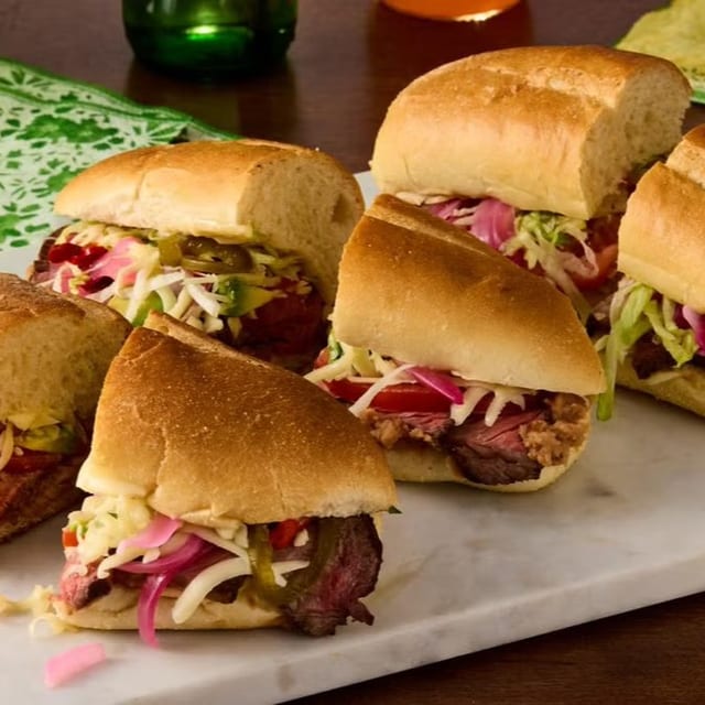 Steak n Shrimp Torta.