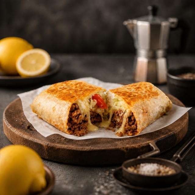 Bistec / Lean Beef Burrito.