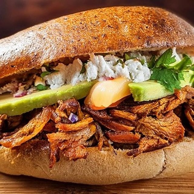 Pastor/ Seasoned Pork Torta.